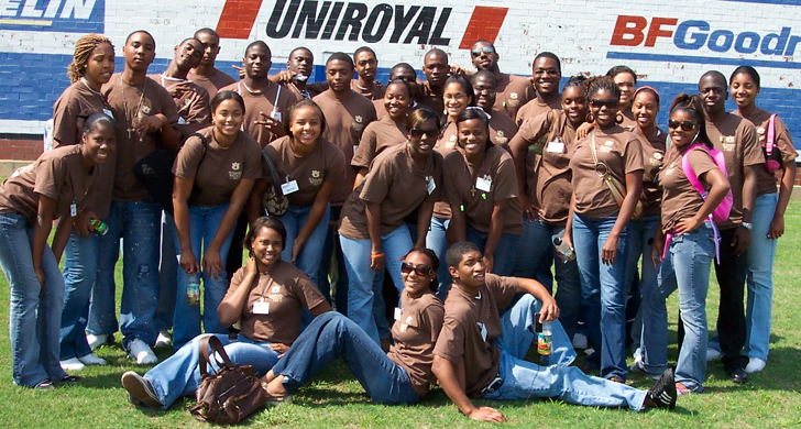 students at uniroyal