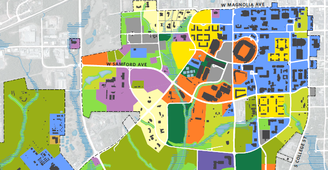 Auburn University Campus Map - United States Map