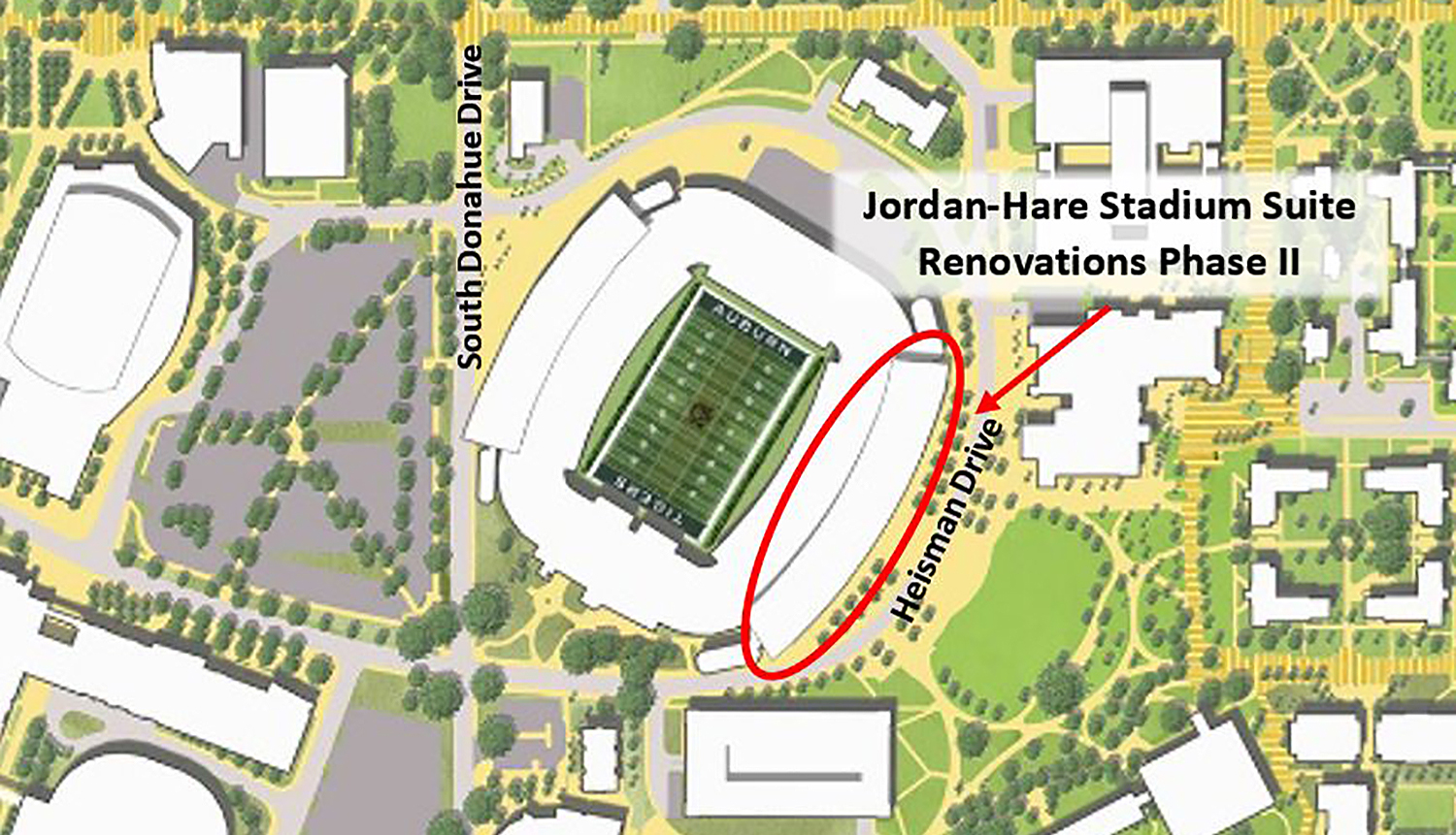 Jordan-Hare Stadium - East Suite Renovations (Phase II)