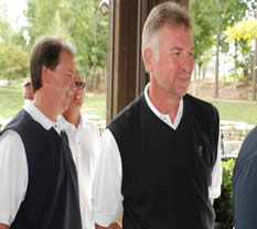 discussions at the golf tournament