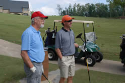 players at golf tournament
