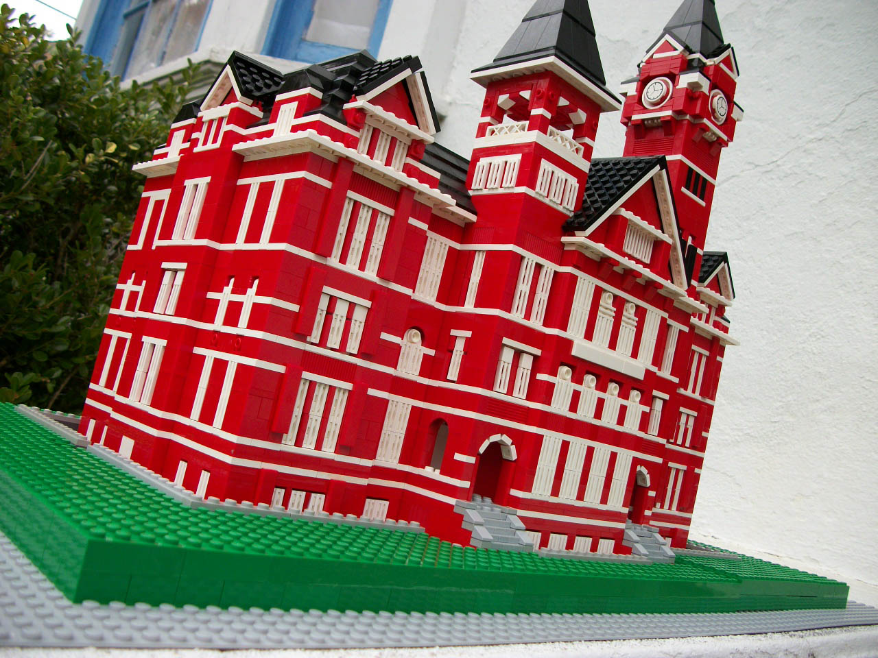 Samford Hall in LEGO bricks.