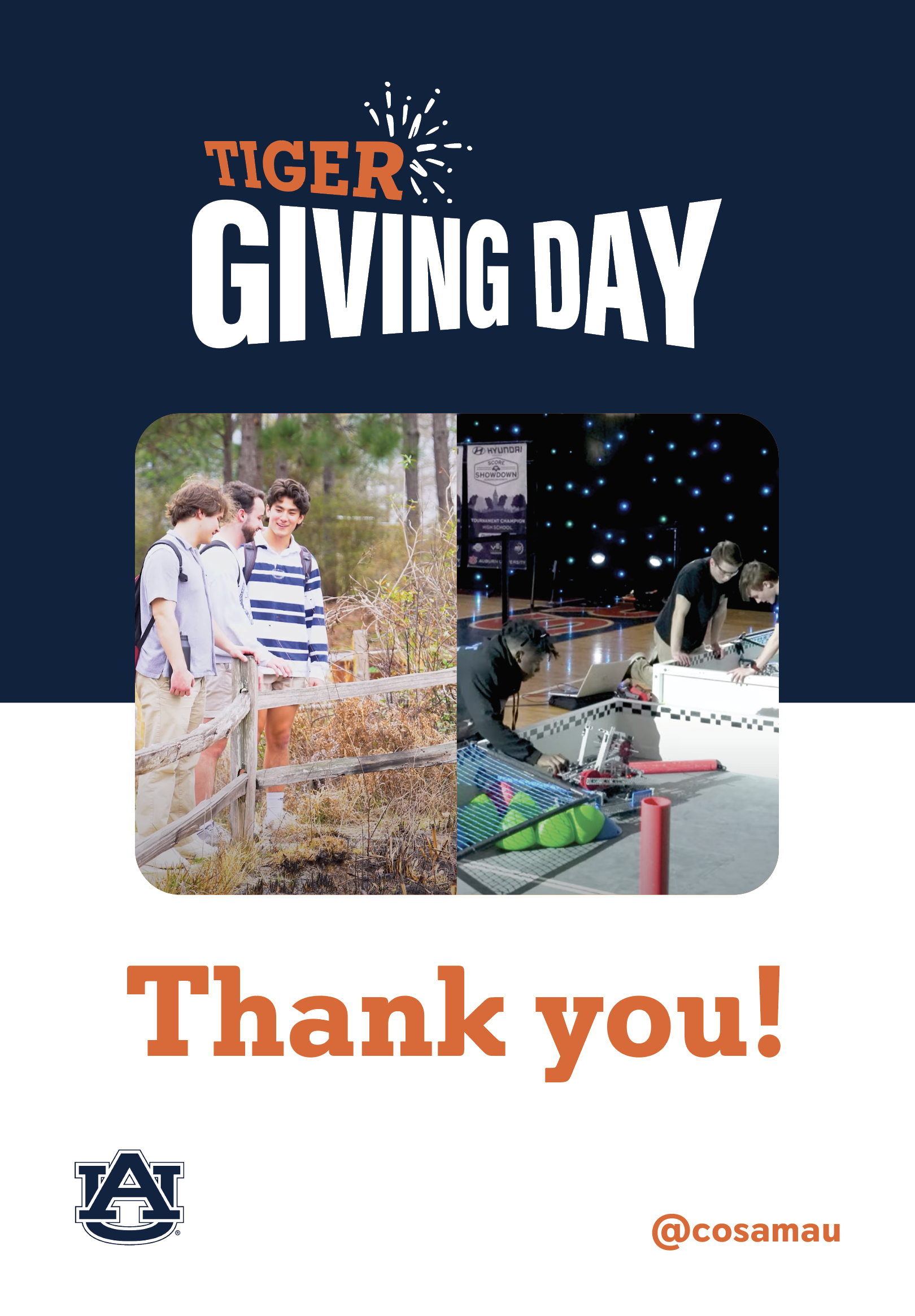 Tiger Giving Day reaches goals and makes impact directly throughout the state of Alabama