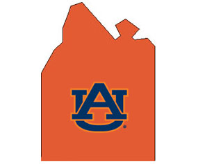 Outline of Lawrence County Alabama with AU logo on top