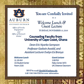 Invitation to UCC Delegation Lunch and Lecture