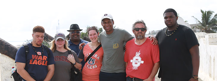 Group of AU Students and Faculty in Ghana, Africa during Spring Break 2017