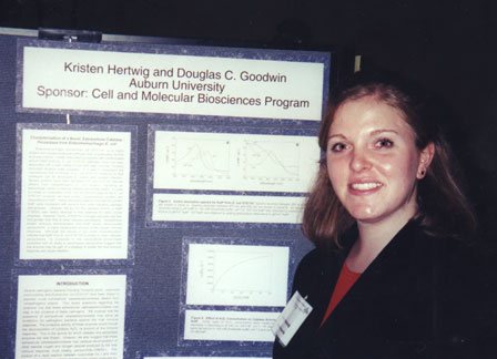 Kris at her poster session