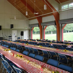 Inside the red barn at Ag Heritage Park