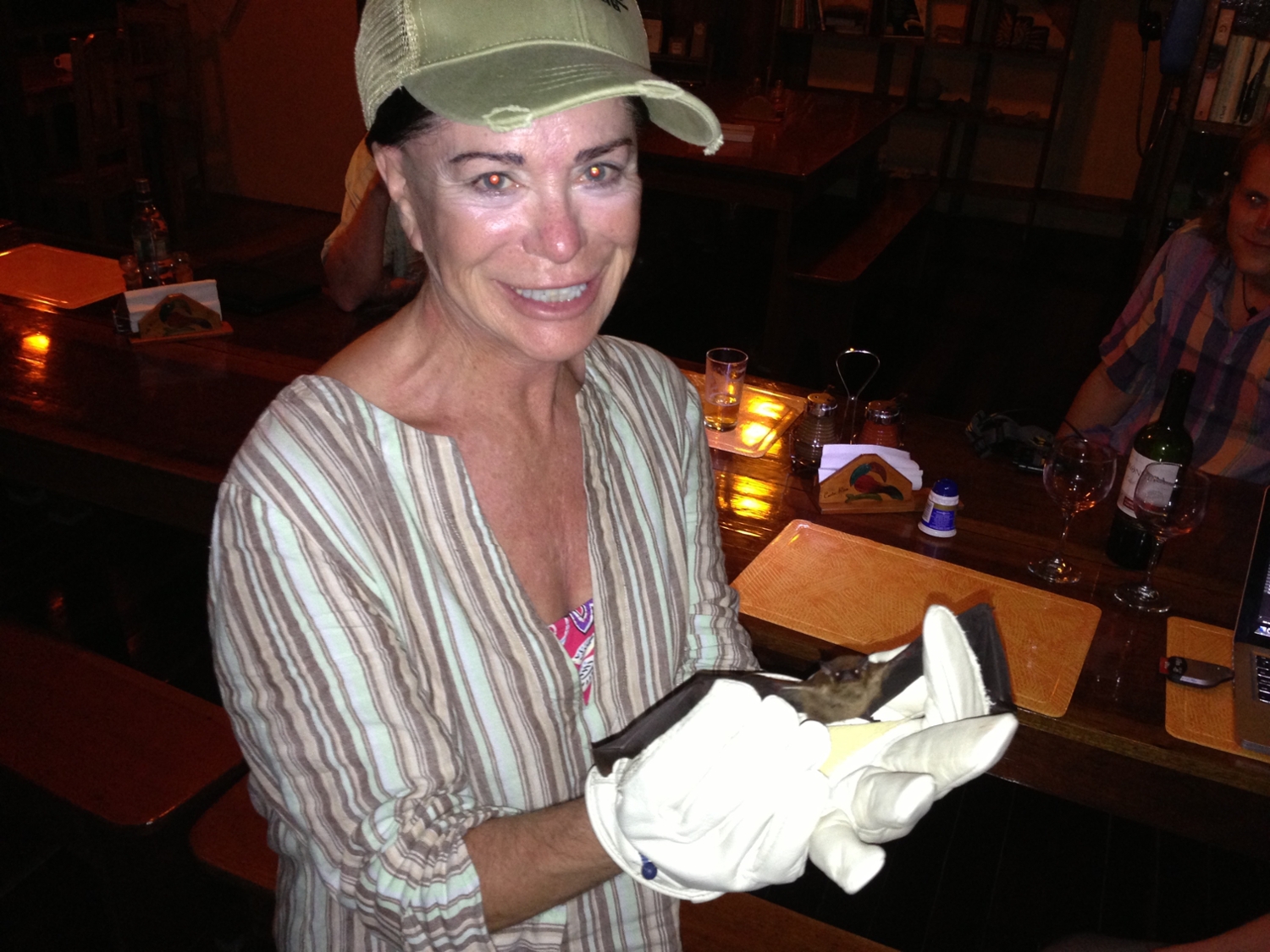 Meredith Birchfield holding a bat