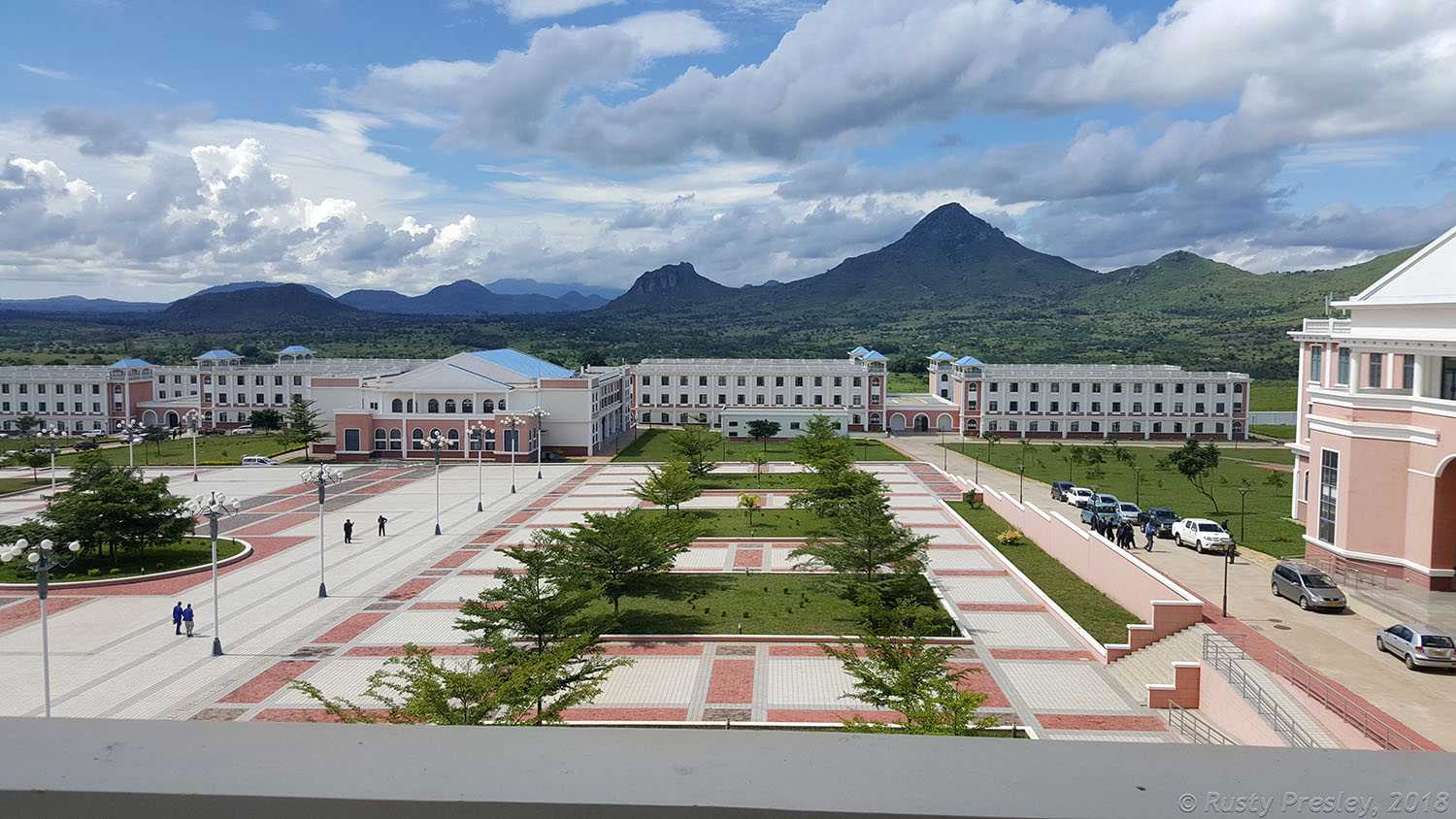 Wide shot of the Malawi University of Science and Technology