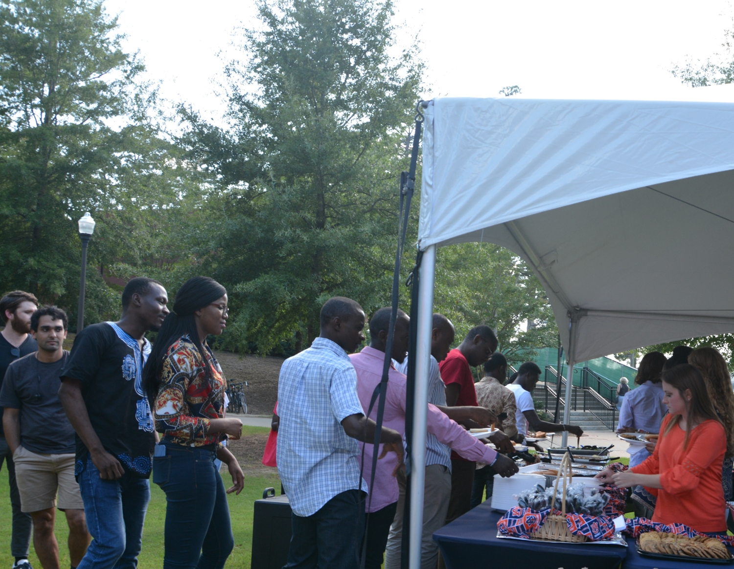 Students at the Welcome Back Event.