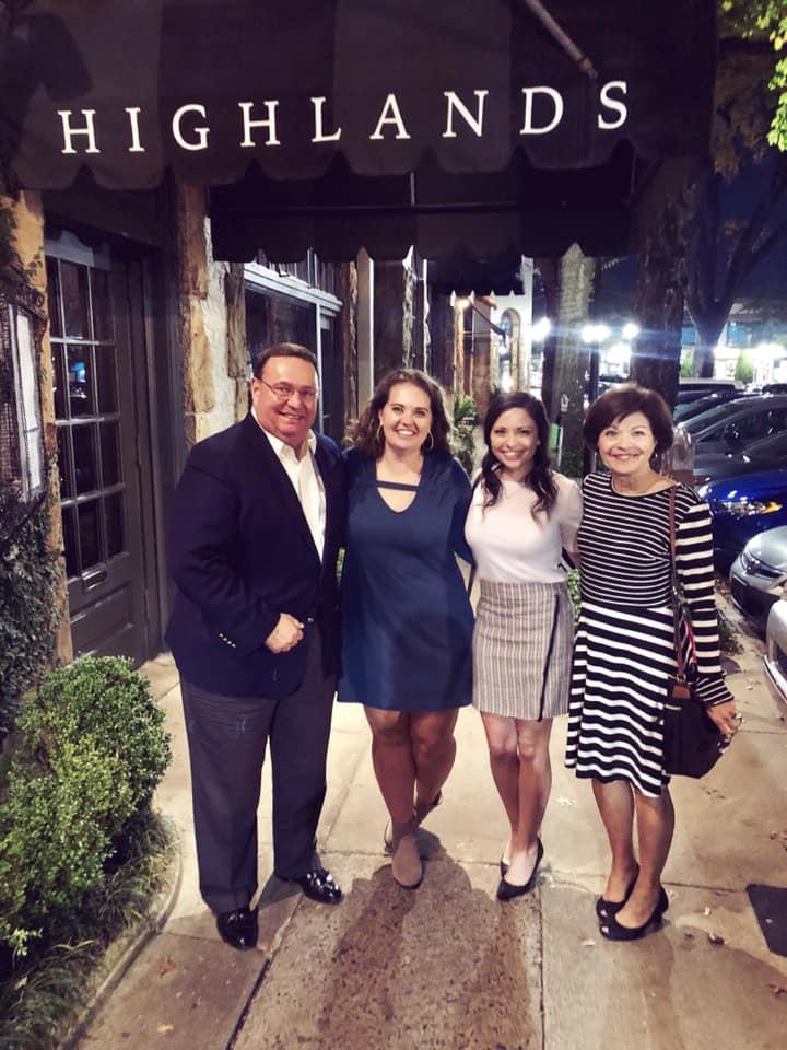 Mae Margaret with her family.