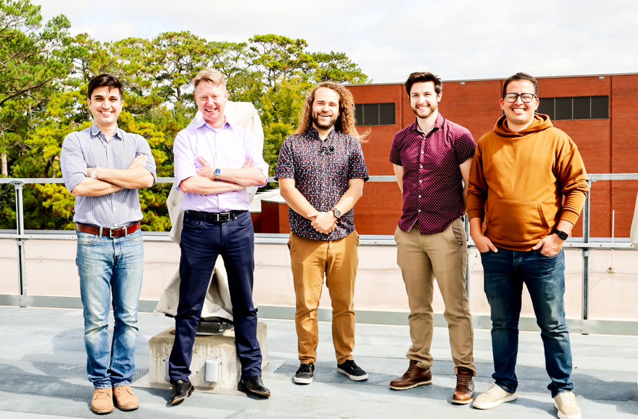 Left to right: Mohi Saki, Bodewits, Steve Bromley, John Noonan and Youssef Moulane.