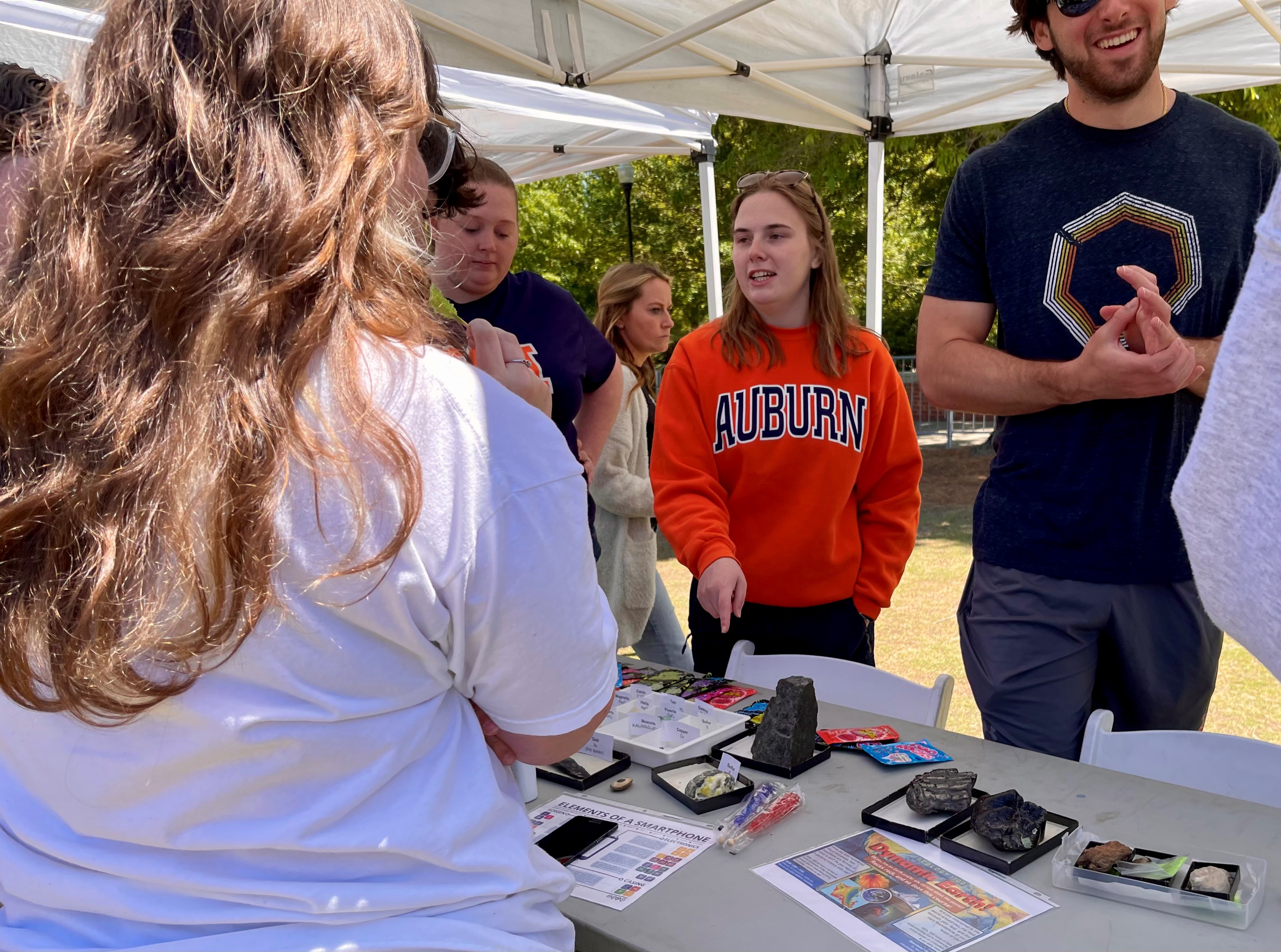 Attendees got to learn about different minerals found in household items and products we use.
