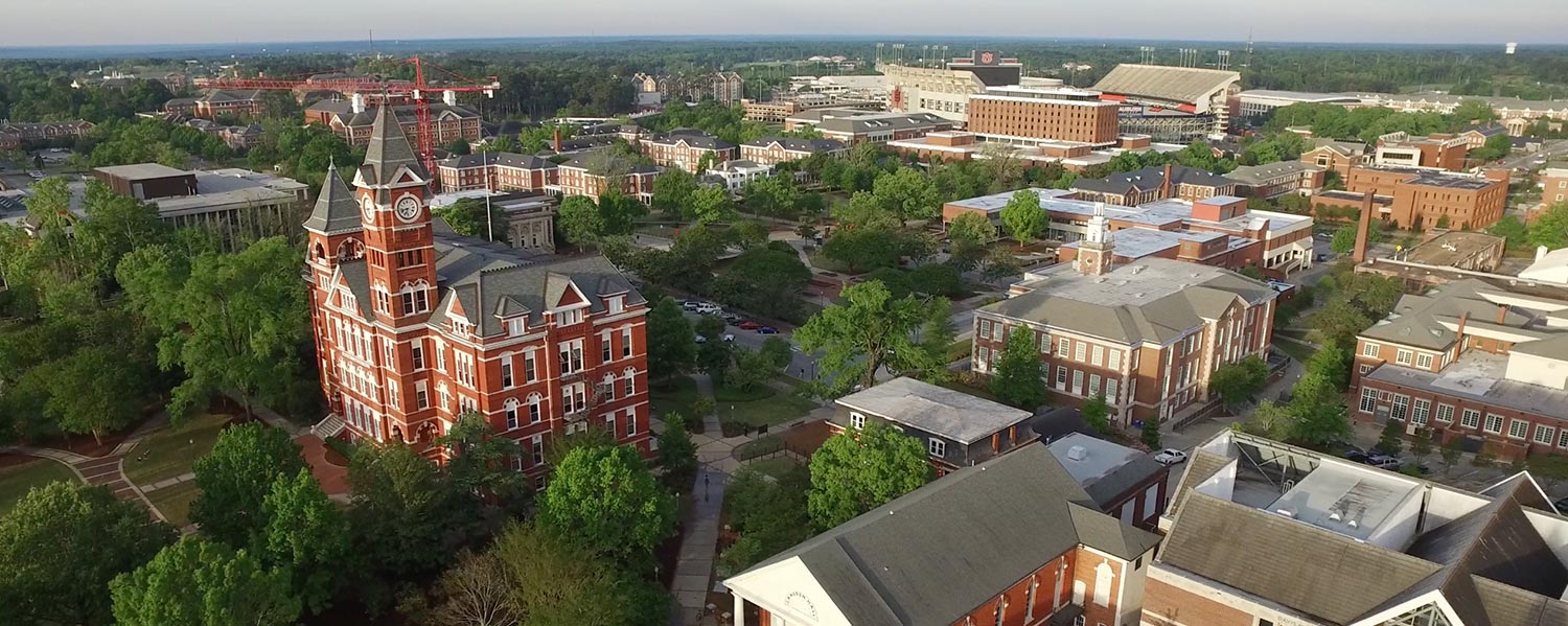 Aerial view of Auburn Campus