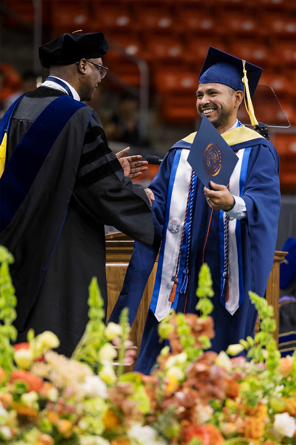 Fall 2025 Commencement Student Accepting Degree
