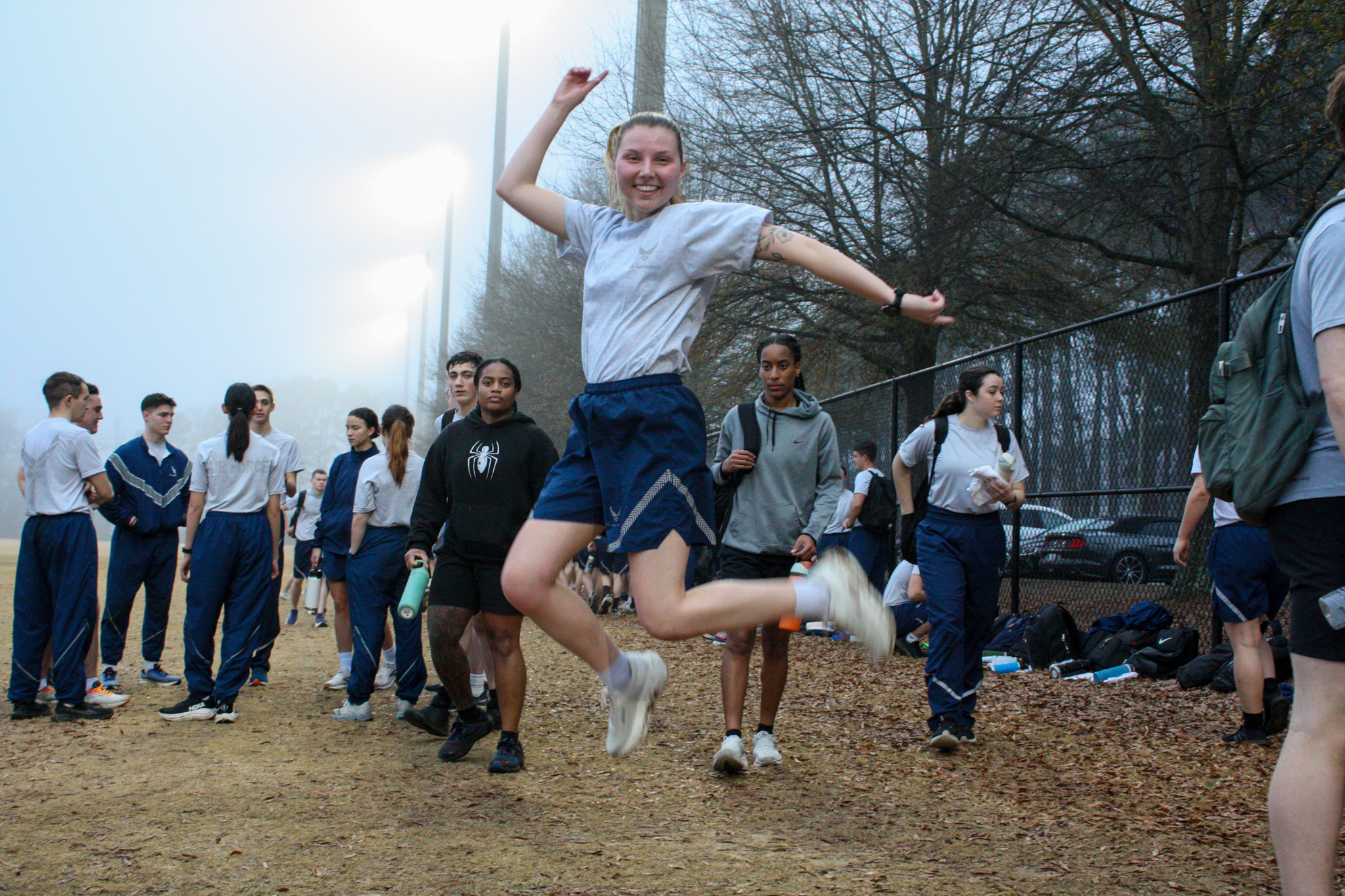 Cadet playing paintball.