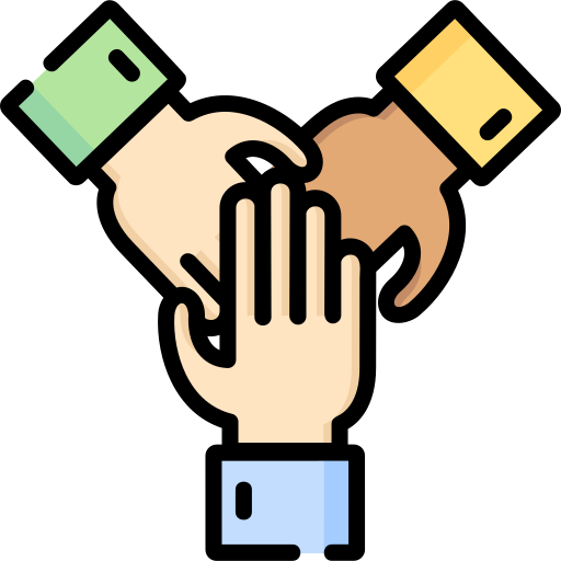 Employees collaborating together