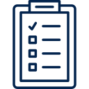 Checklist icon representing onboarding tasks