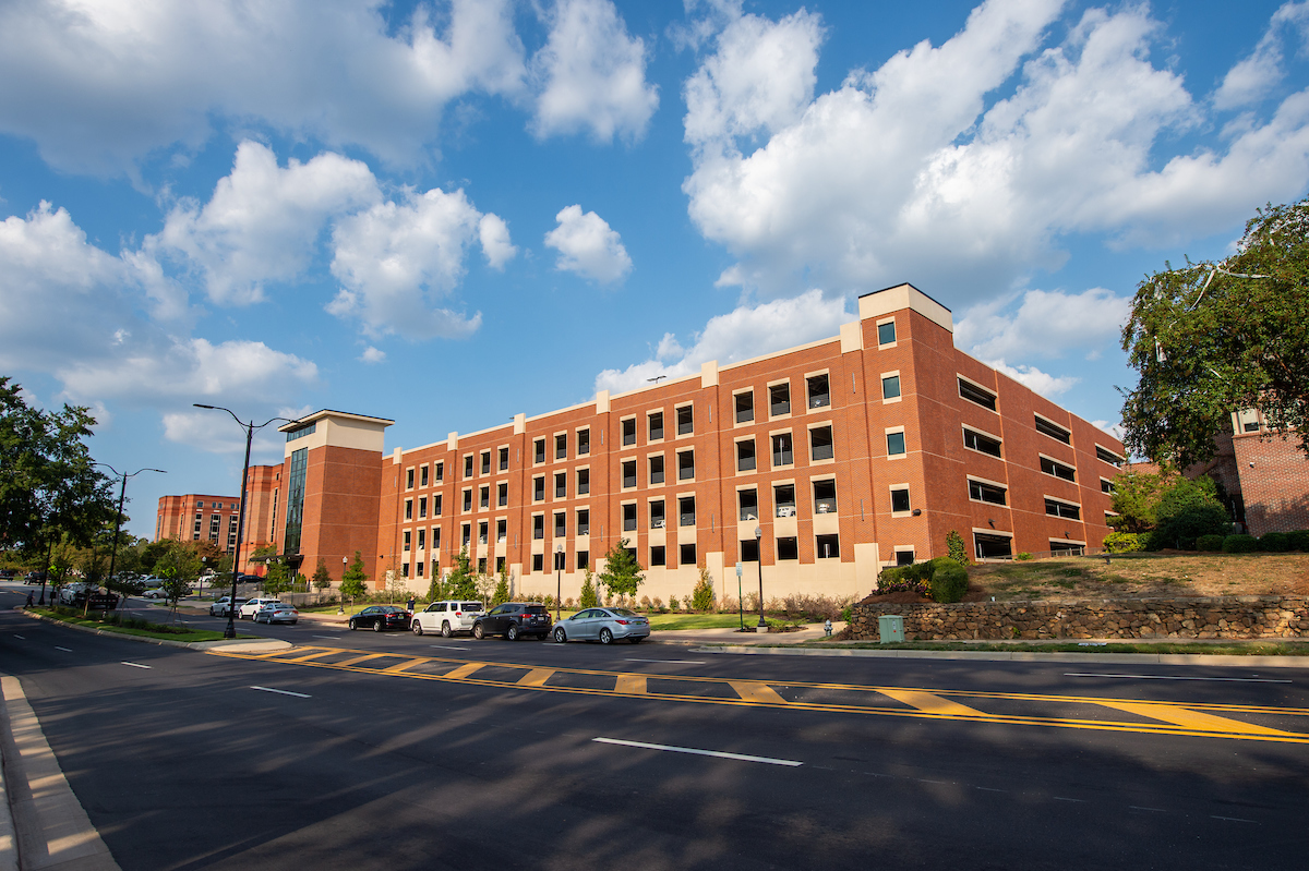 parking deck on Auburn campus