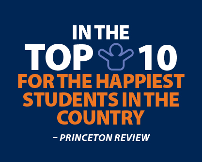 In the top 10 for the happiest students in the country