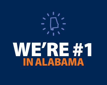 We're number 1 in Alabama