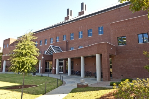 Exterior image of the Chemistry Building. 