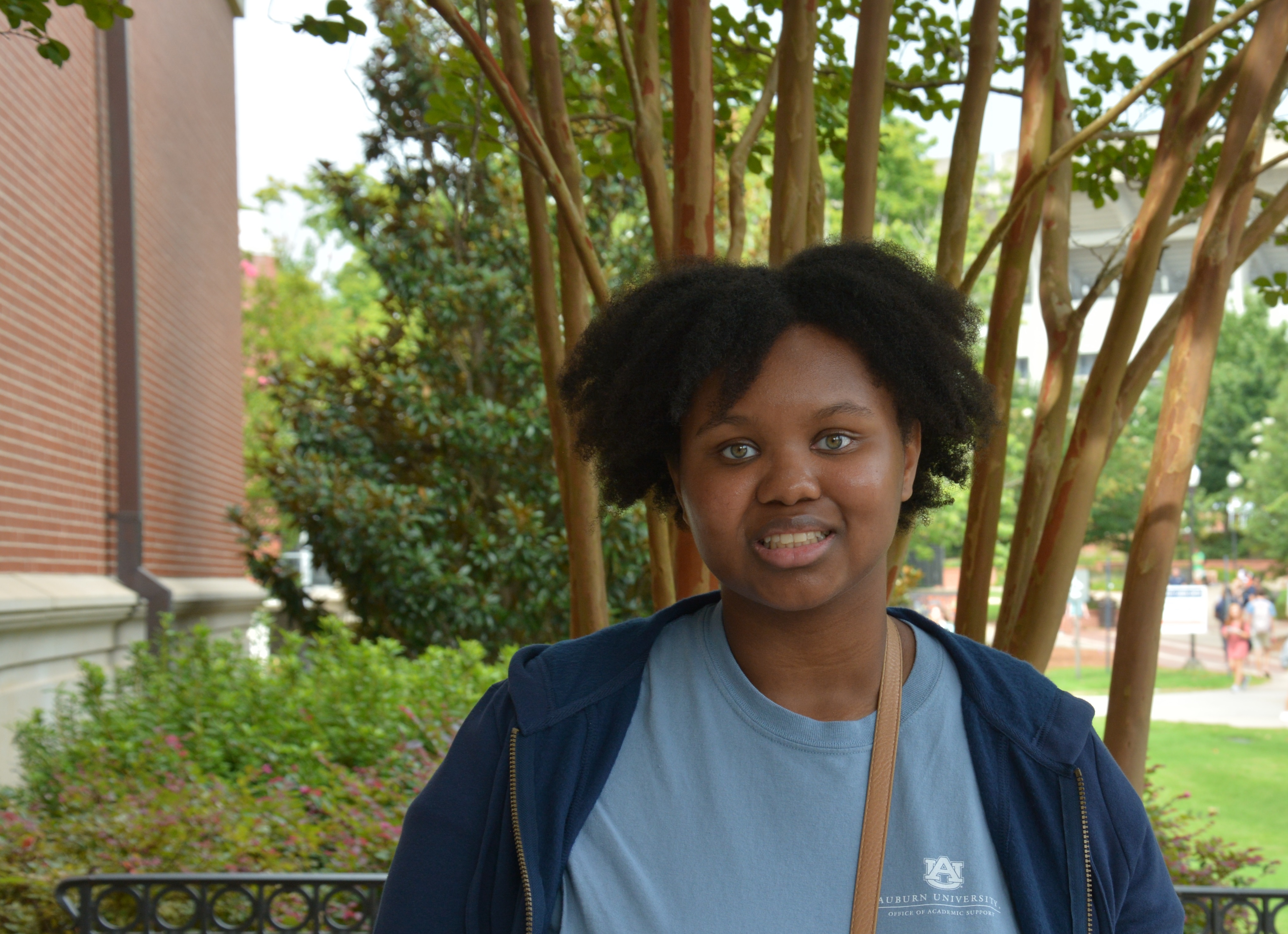 Trinity Thomas is excited to start her coursework as a chemistry major. 