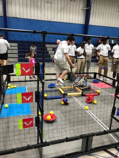 Students participating in the competition.