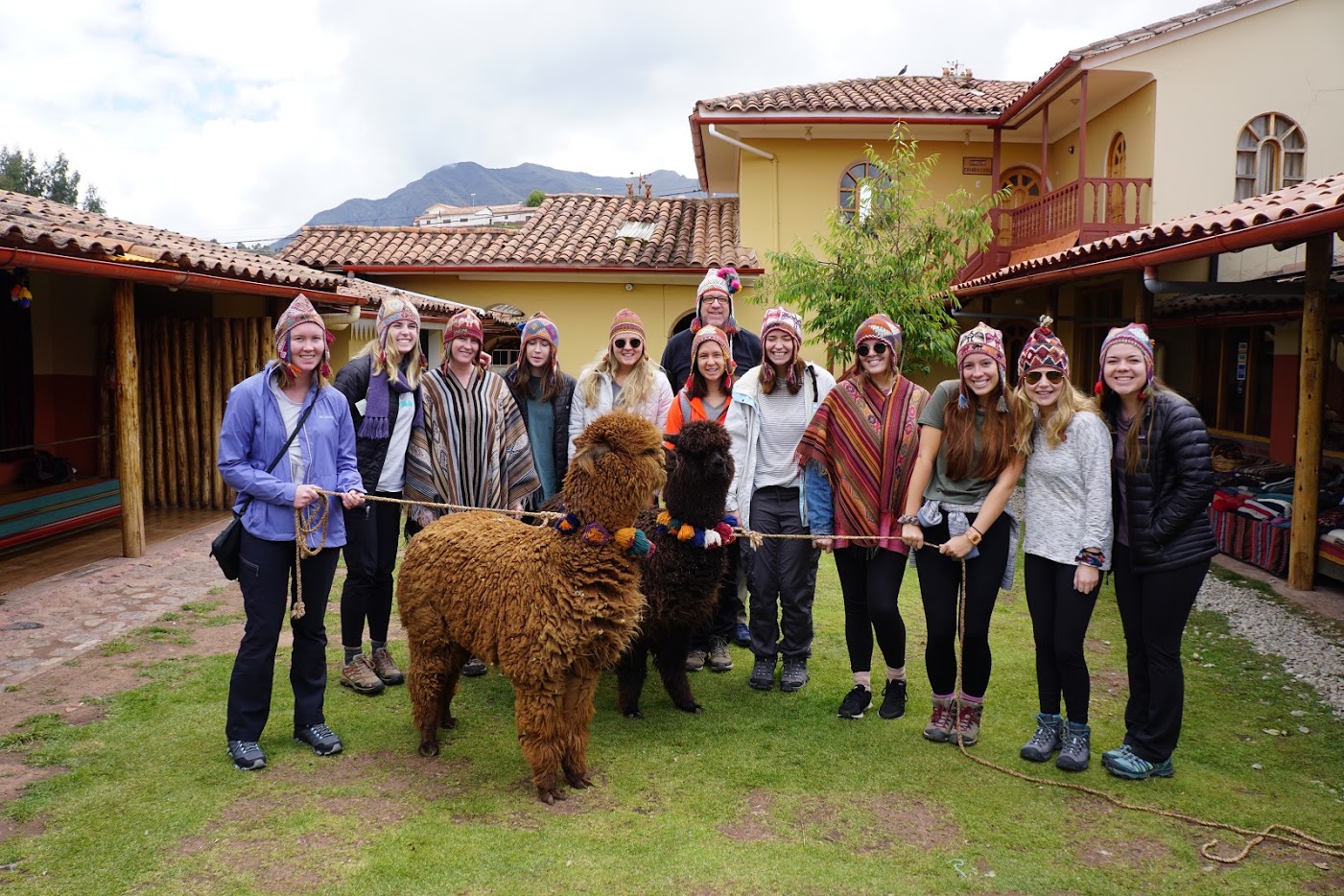 Auburn University students enjoying culture experiences in Peru.