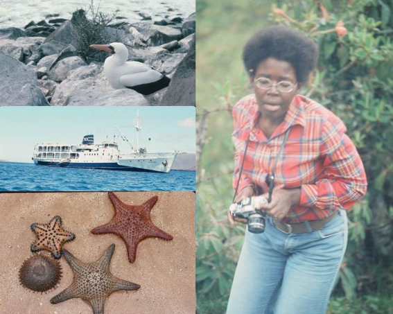 COSAM alumna Audrey Goins Cormier during a trip to Ecuador and the Galapagos Islands as a graduate student in 1975.