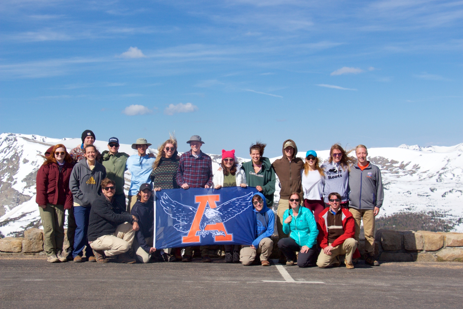 Faculty and students a mile high in Colorado during this year's Geosciences Field Camp course. 
