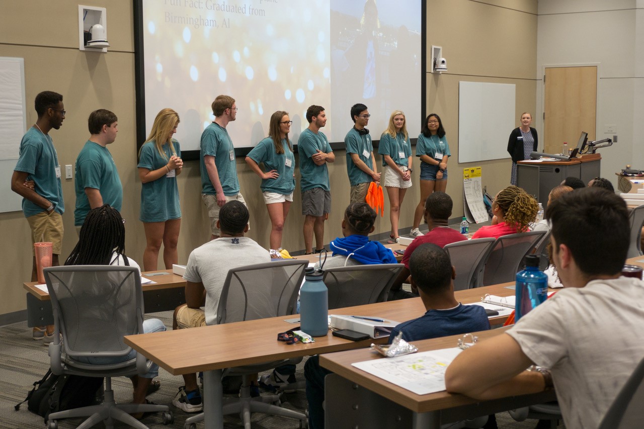 Plainsmen's Prep Leaders introduce themselves to this year's participants.