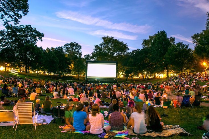 Movie Screening on a Lawn