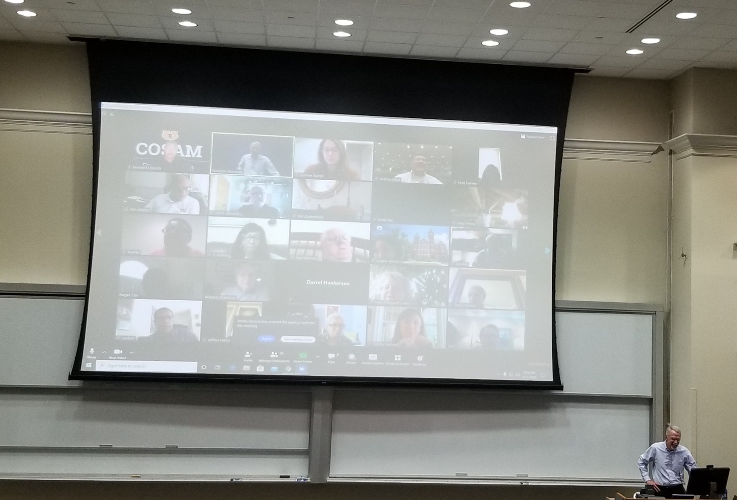 Dean Giordano Shares Virtual Update with COSAM's Leadership Council Members