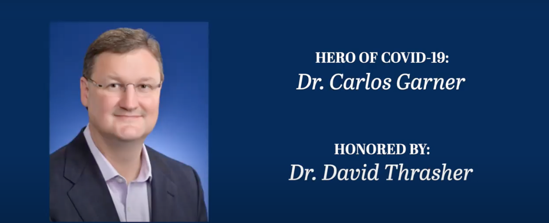 Carlos Garner honored as COVID-19 hero