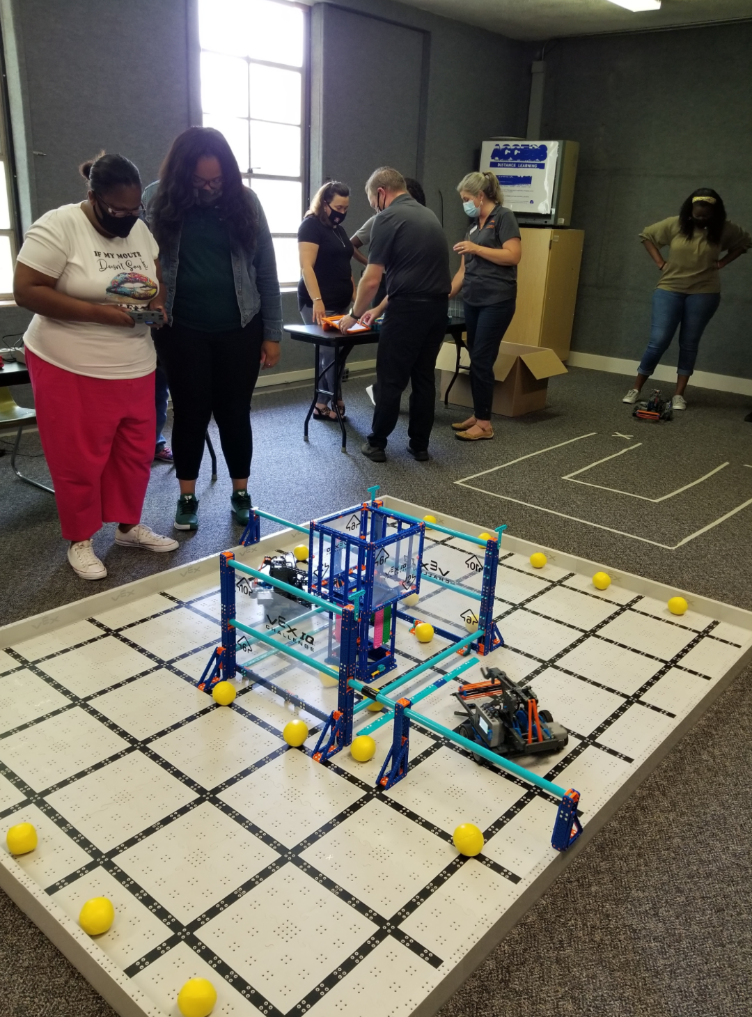 Teachers training with robots