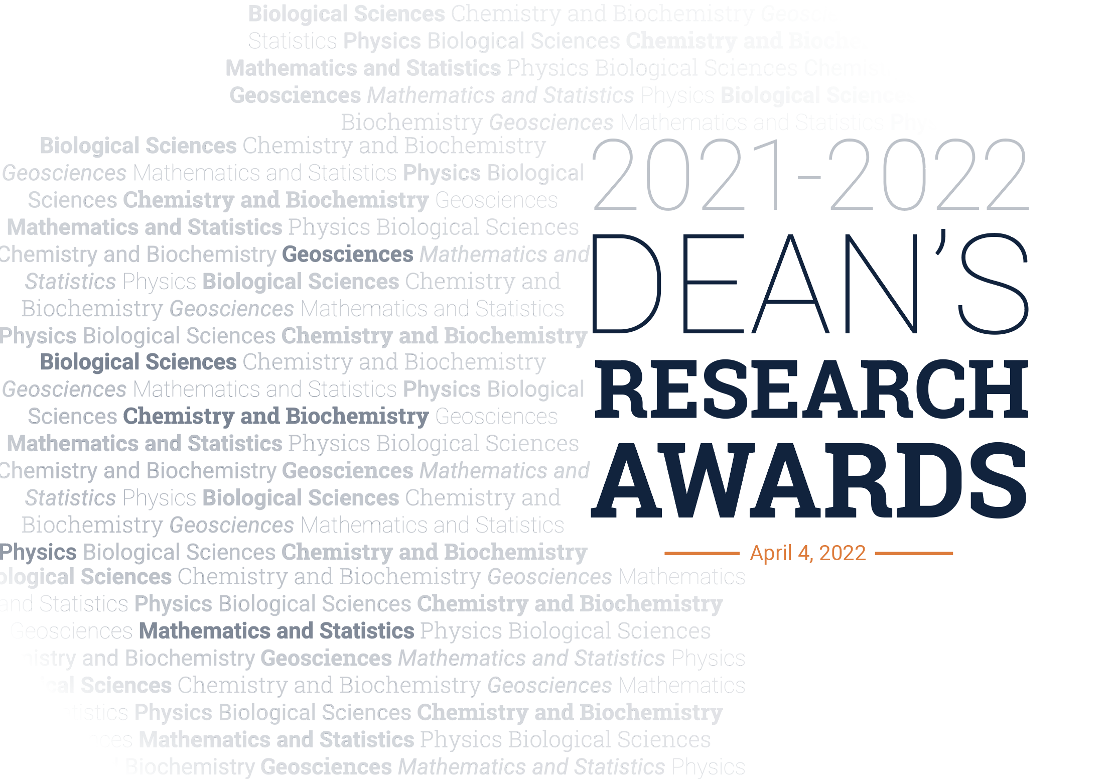Dean's Research Awards - Monday, April 4 at 3 p.m.