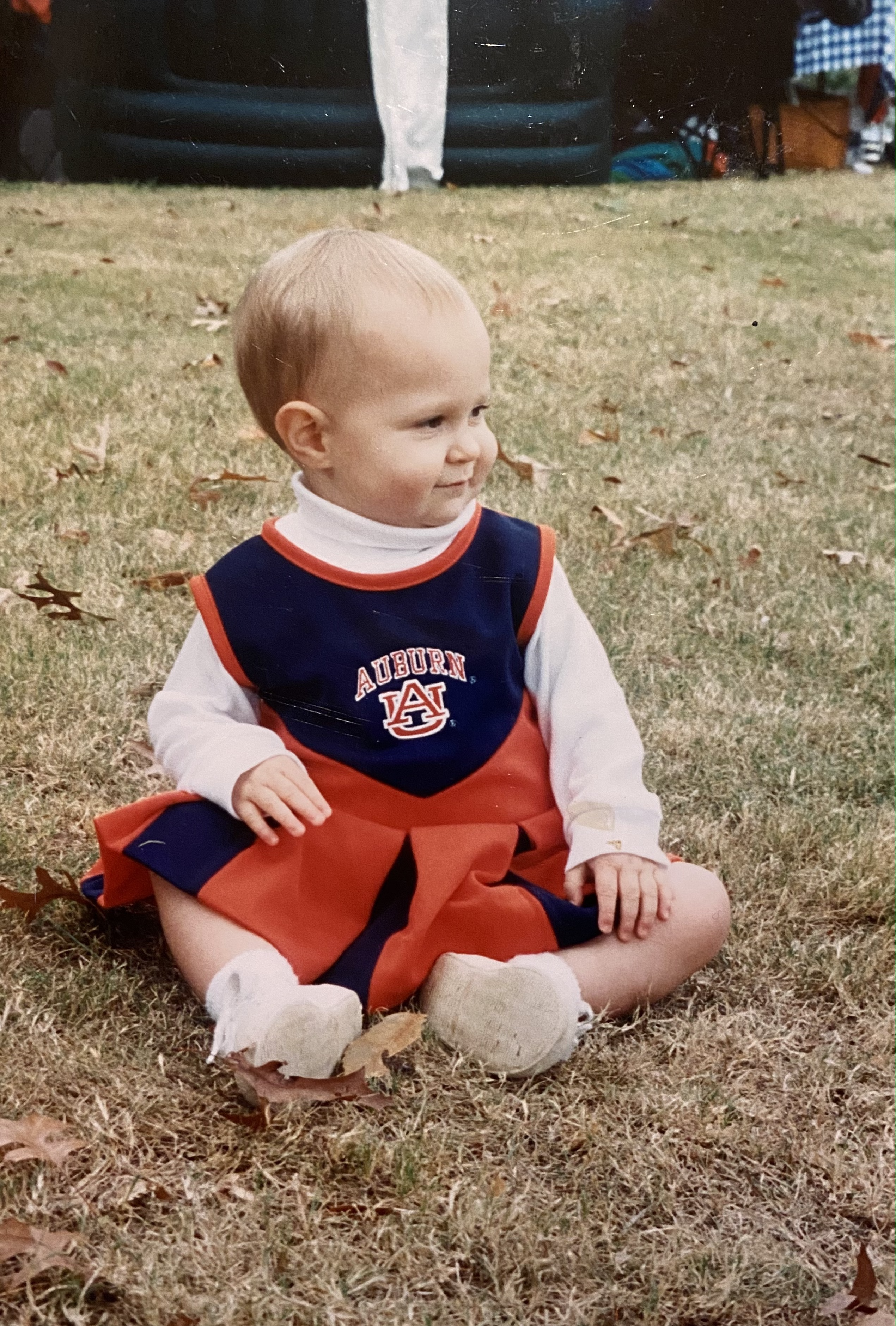 Kate was ready to cheer for Auburn as a child.