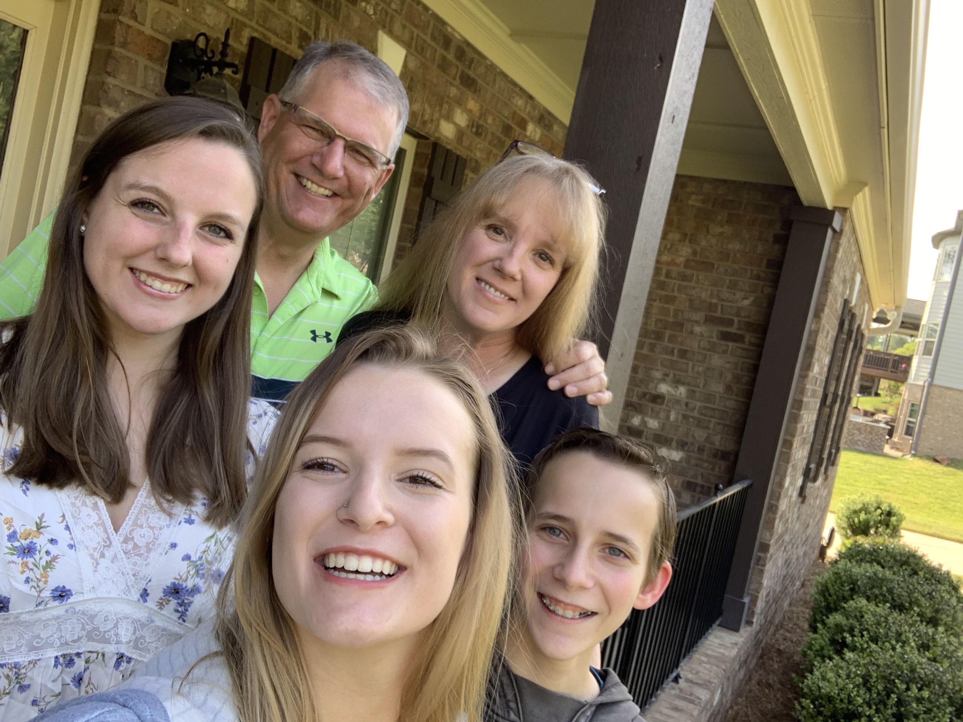 Chloe Moore and her family