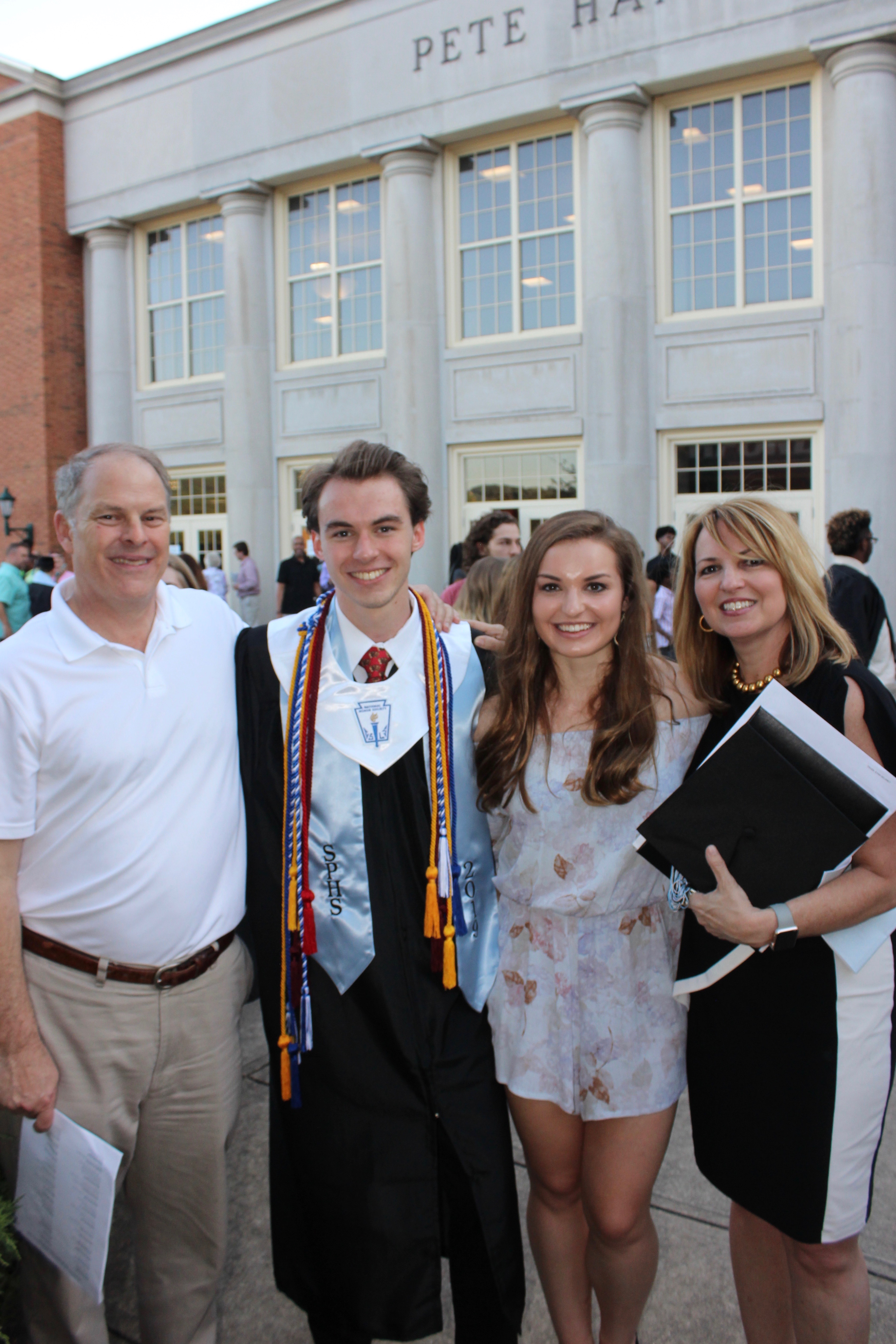 Evan Trueb and his family
