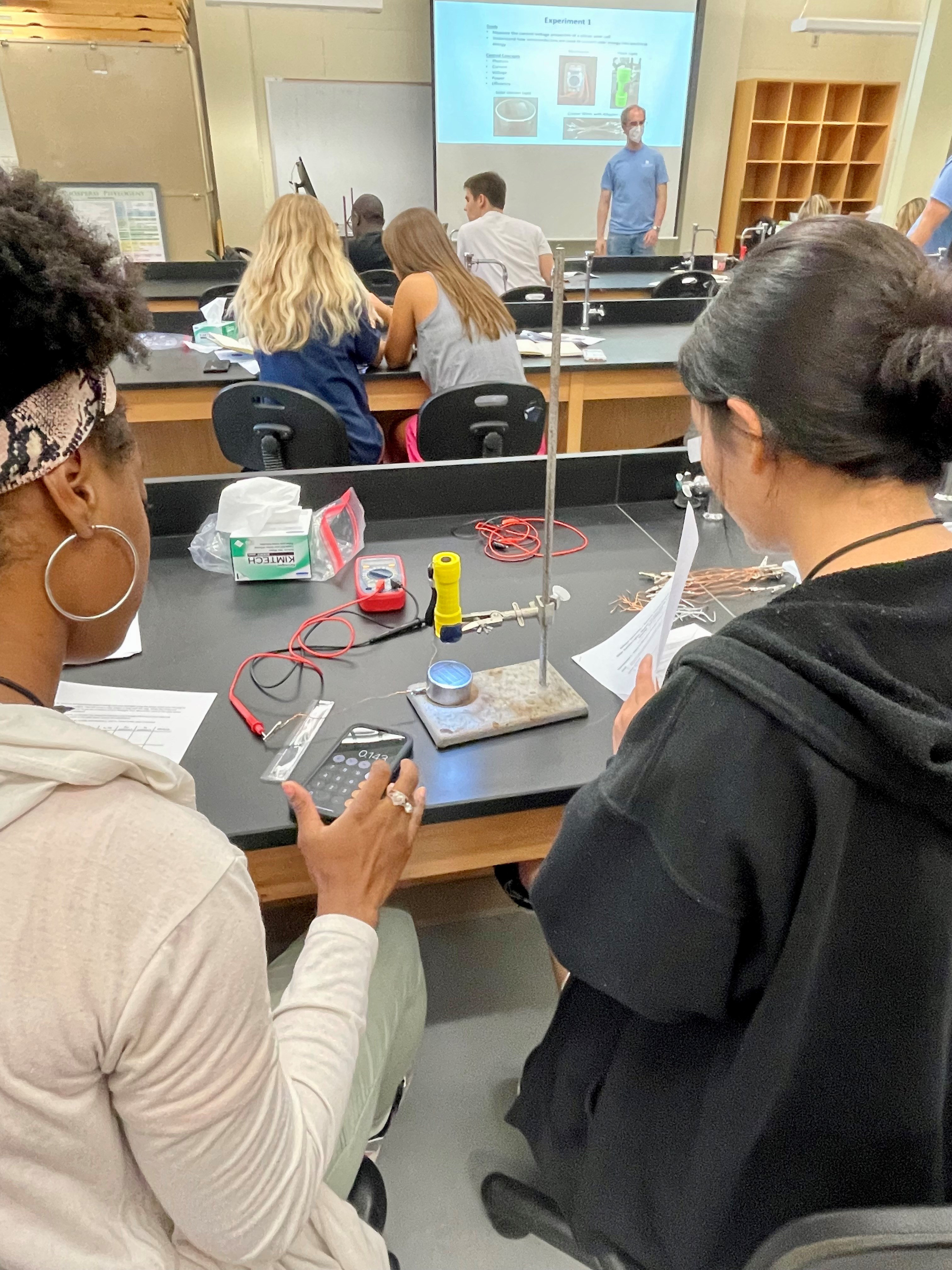 Students in a lab setting