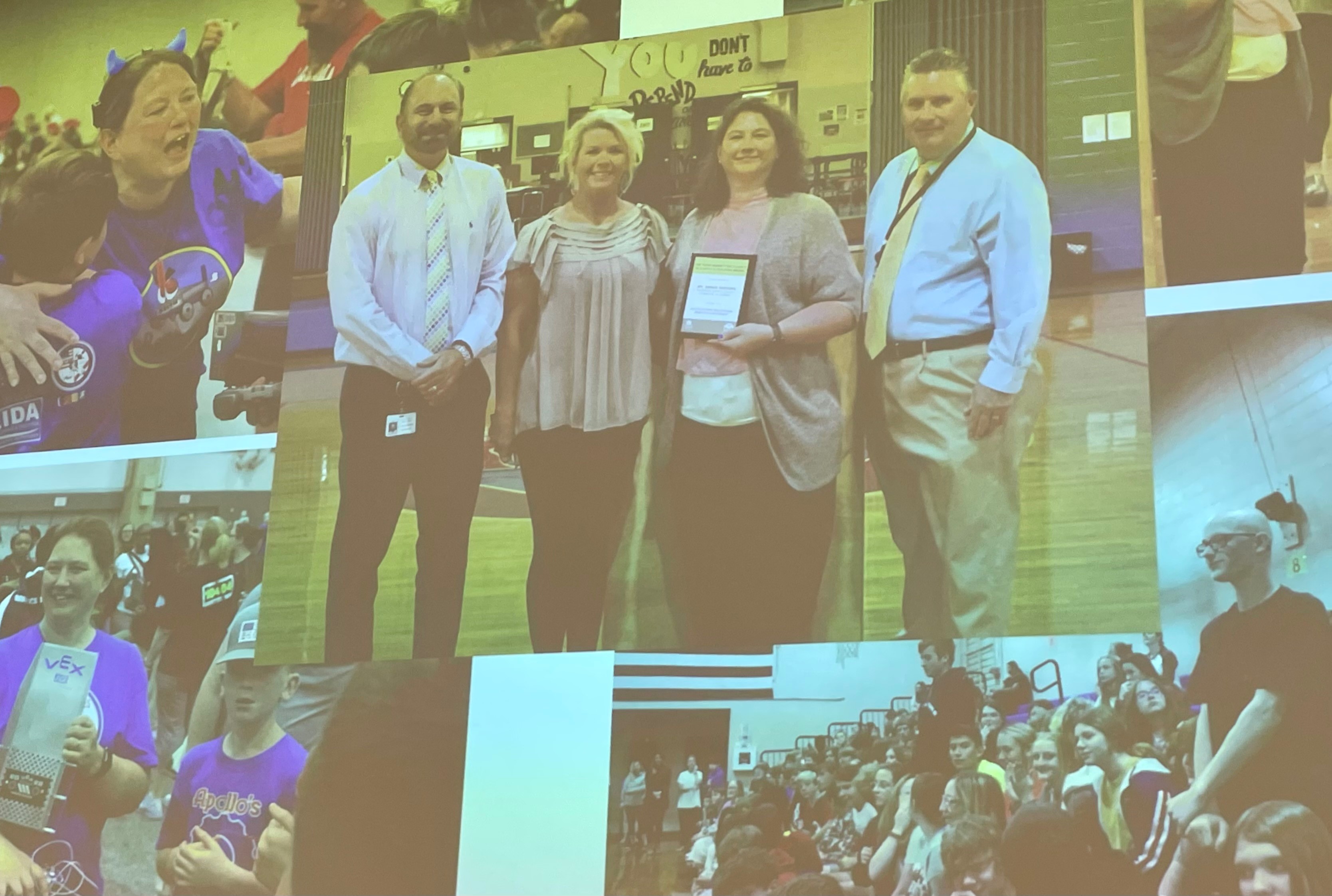 Amber Parsons of Bankhead Middle School was named the recipient of the 2022 Terry Marbut Excellence in Robotics Teaching Award. Parsons was honored at her school on October 6 in a surprise ceremony.