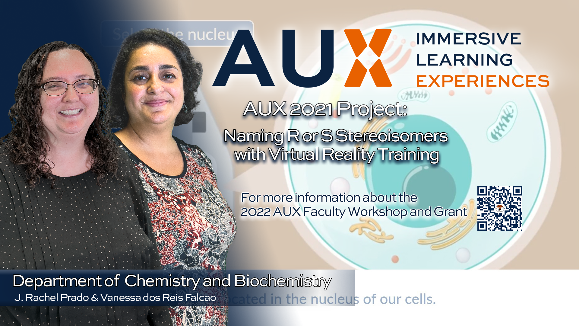 COSAM’s Prado and Falcao to present at 2022 AUX: Immersive Learning Experiences Workshop