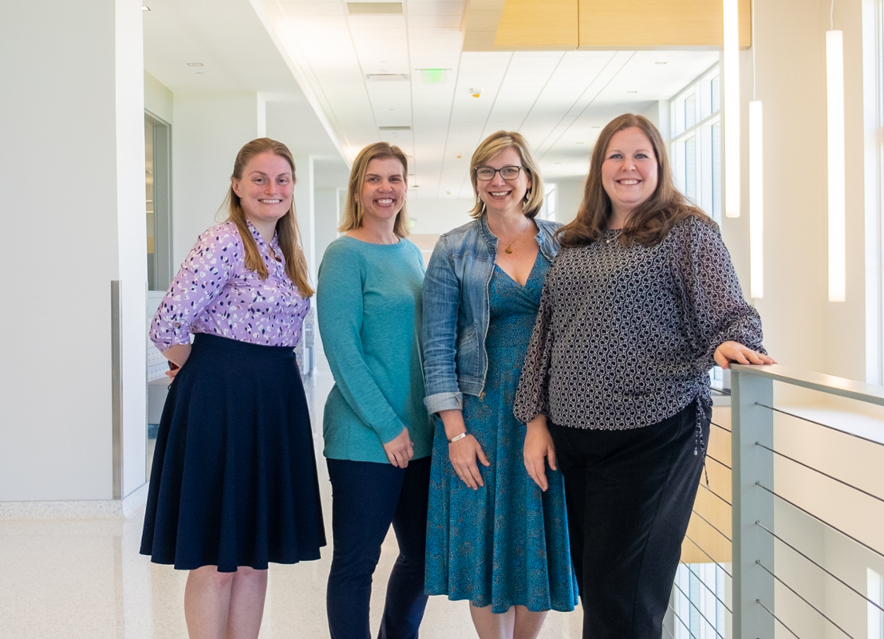 Left to right: Melinda Lanius, Karen McNeal, Stephanie Shepherd and Lindsay Doukopoulos. 