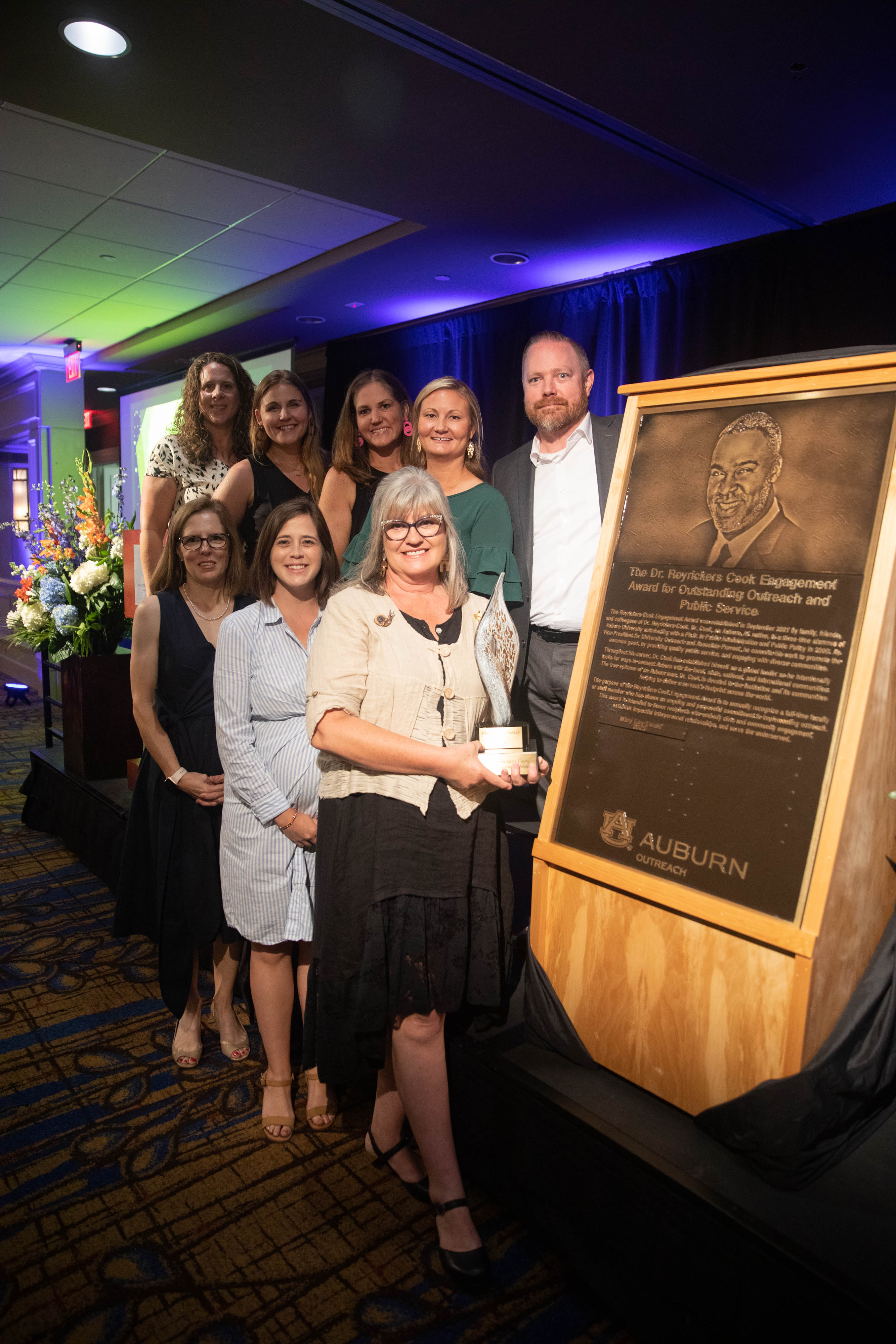 The Outreach Team at the first Dr. Royrickers Cook Endowed Engagement Award. 