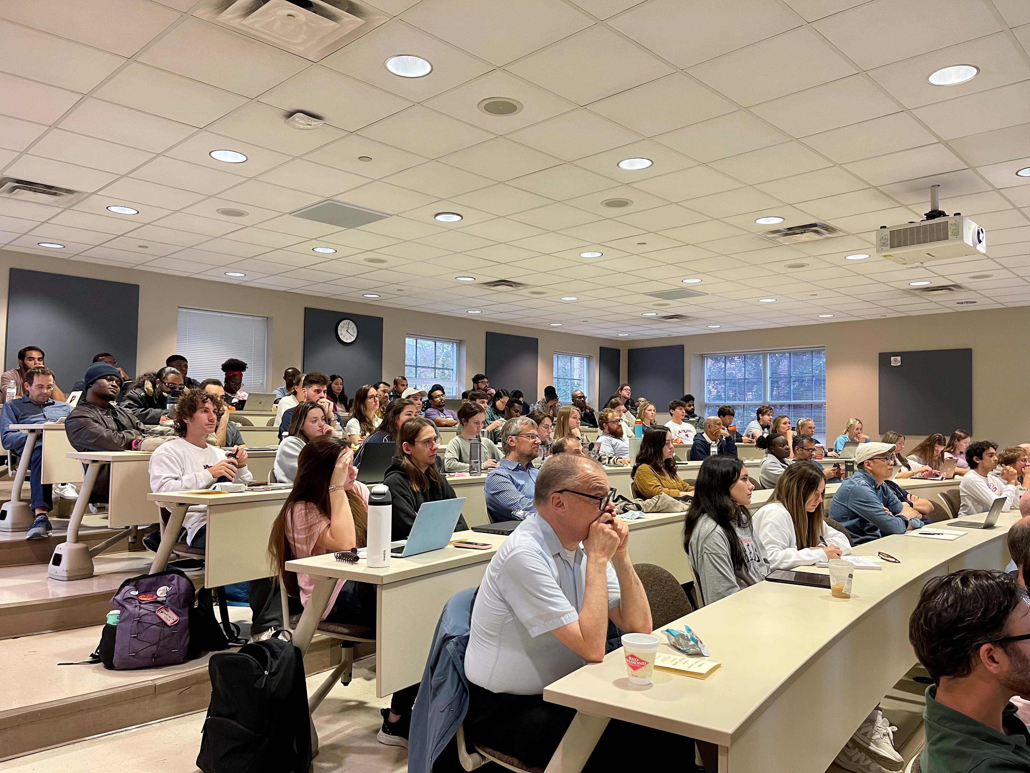 The eighth year that the lecture was held welcomed attendance from a packed audience.