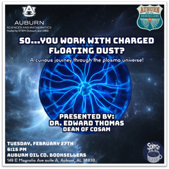  Take part in a curious journey through the plasma universe with COSAM Dean Edward Thomas