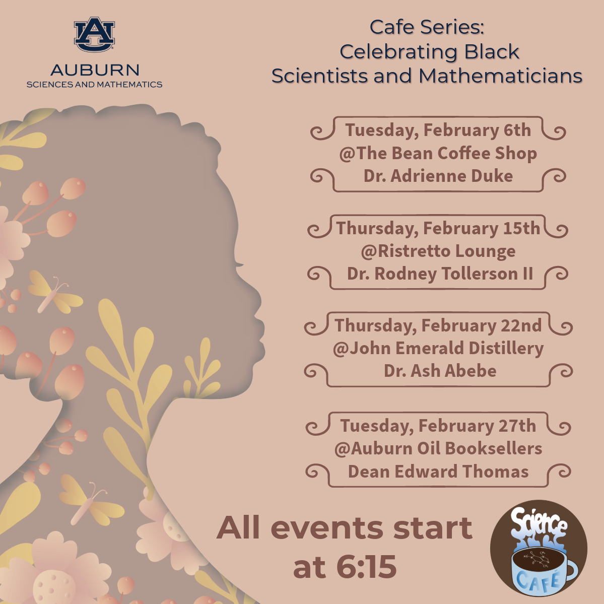 Black History Month series at Auburn University's Science Café