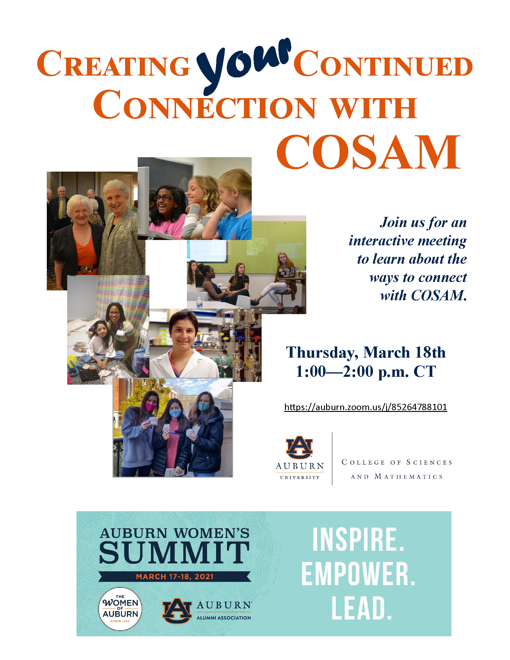 Creating your continued connection with COSAM